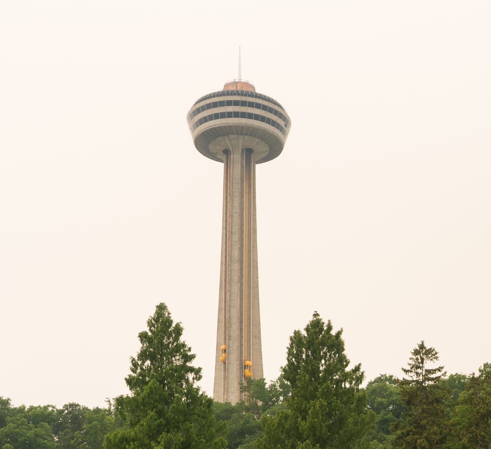 Skylon Tower above the treeline